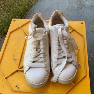 Coach white leather sneakers